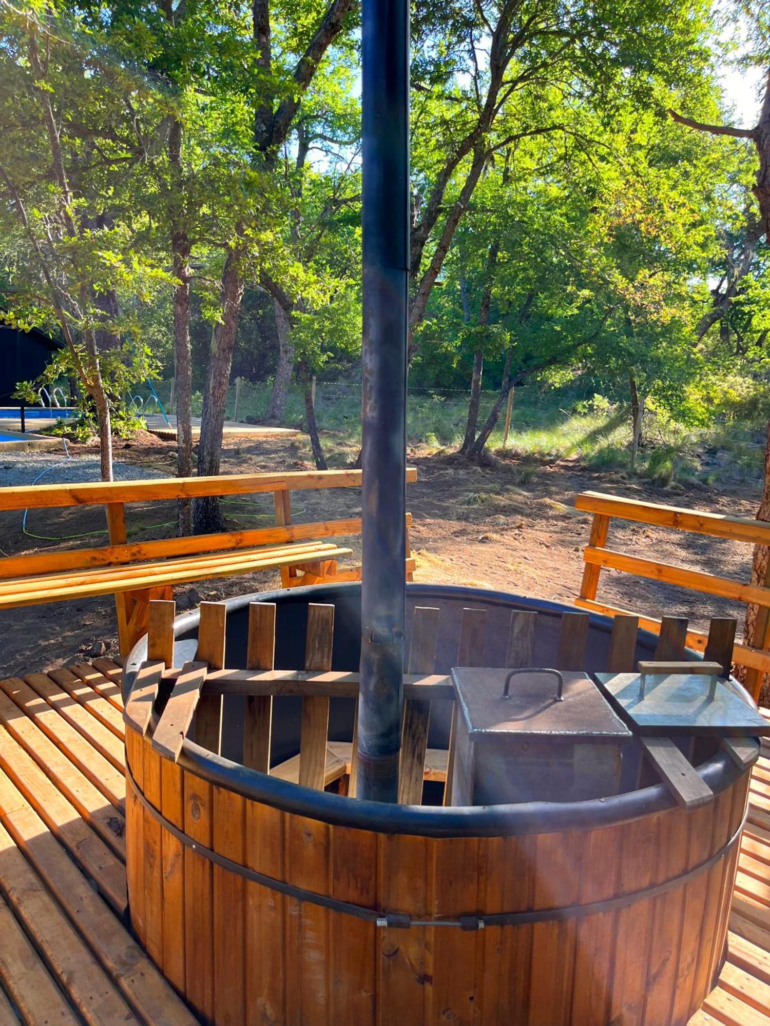 Cabanas Kalinaw Las Trancas Bagian luar foto